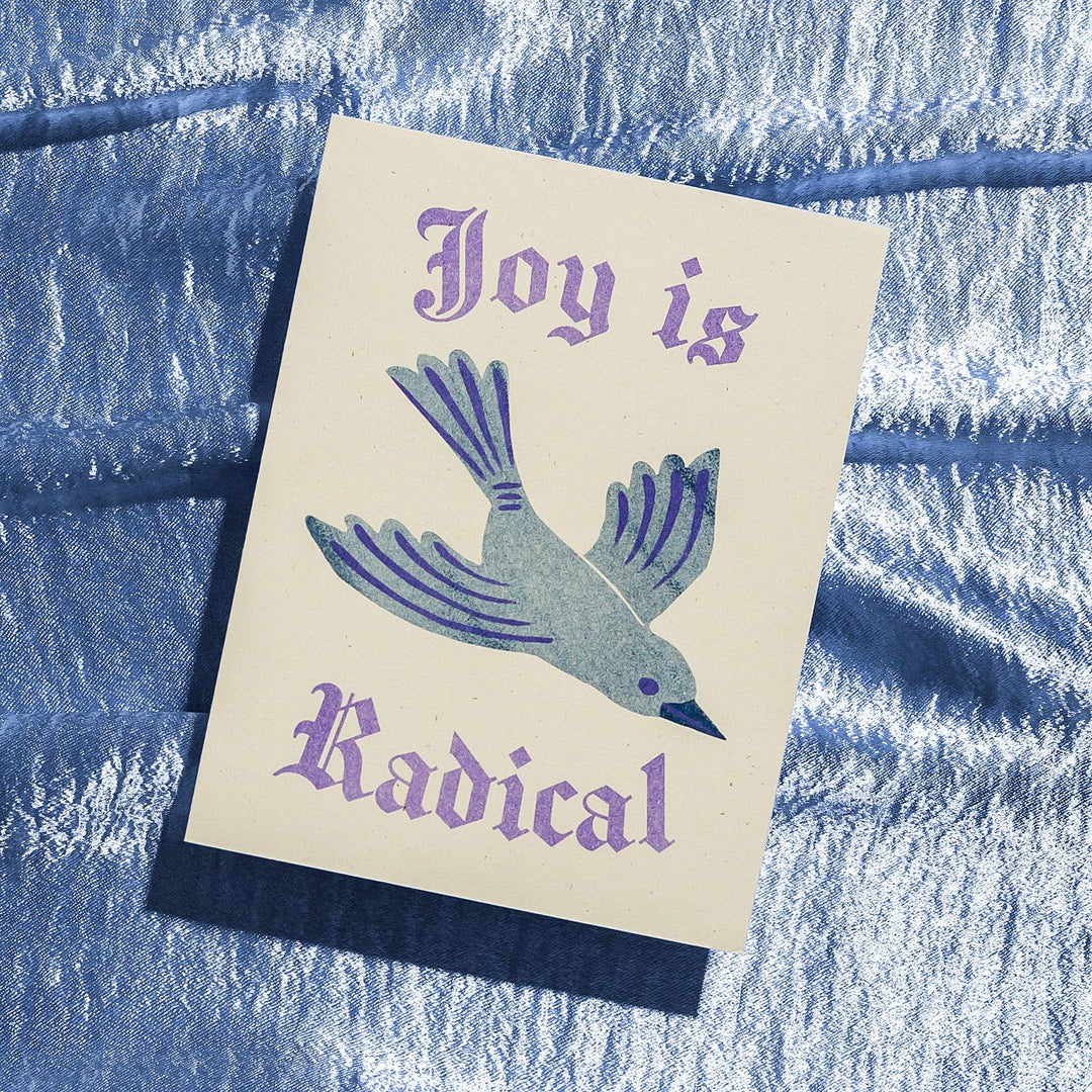 Joy is Radical - Risograph Card
