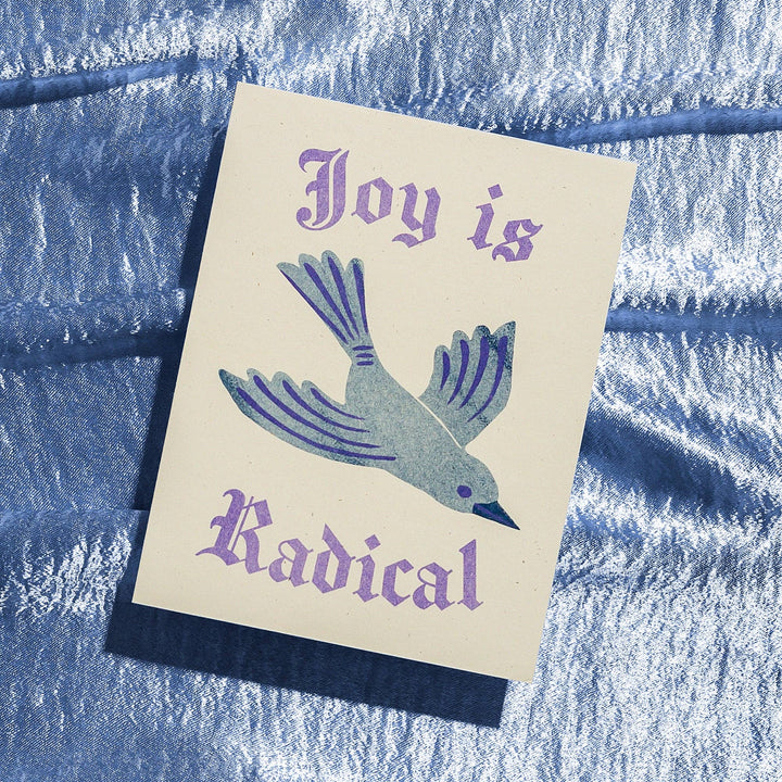 Joy is Radical - Risograph Card