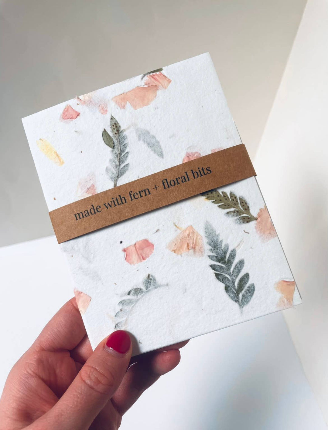 Floral Bits Handmade Paper Notebook