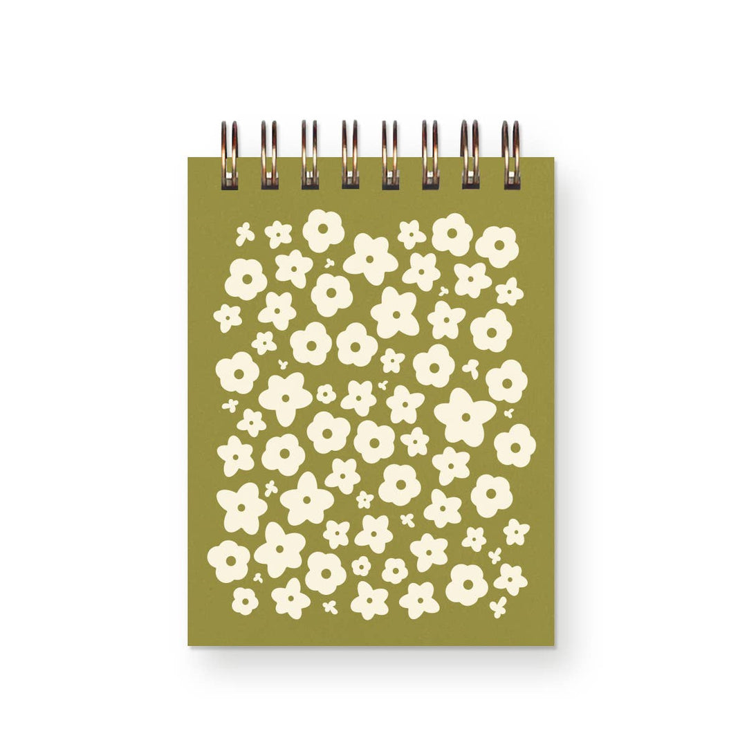Flower Pattern Mini Jotter Notebook