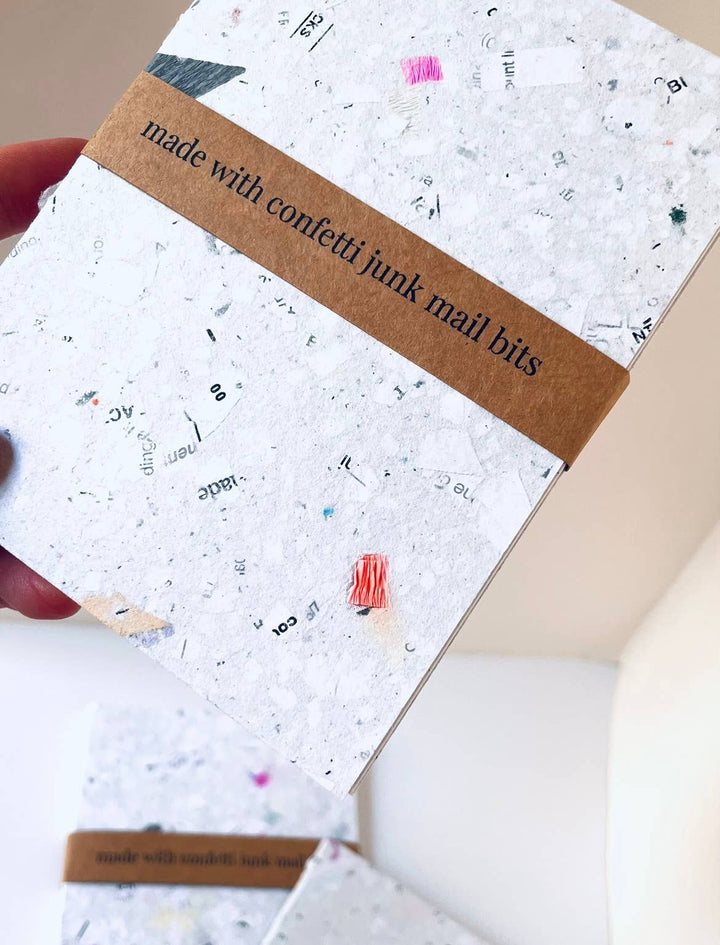 Confetti Junk Mail Handmade Notebook