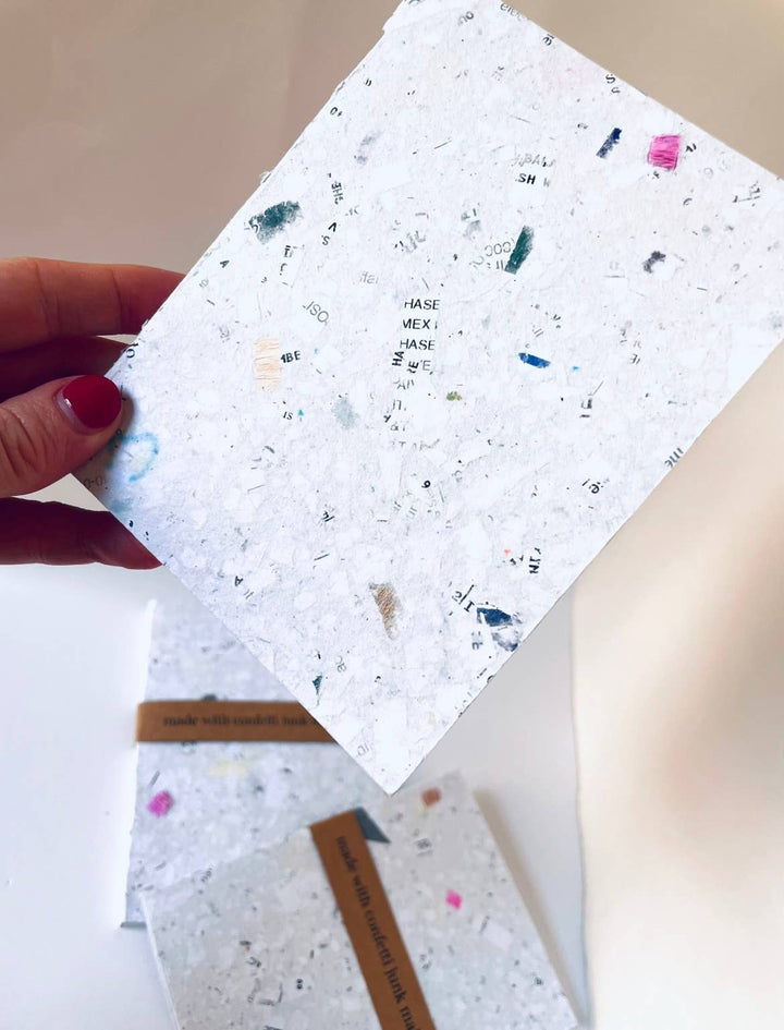 Confetti Junk Mail Handmade Notebook