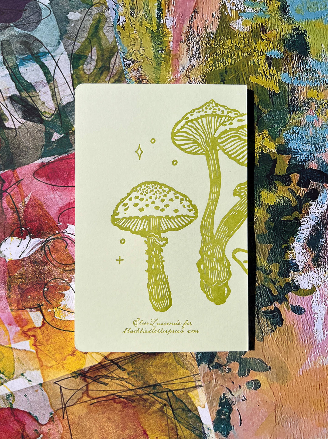 Frog and mushroom Blank Notebook