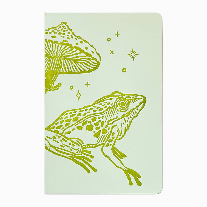 Frog and mushroom Blank Notebook