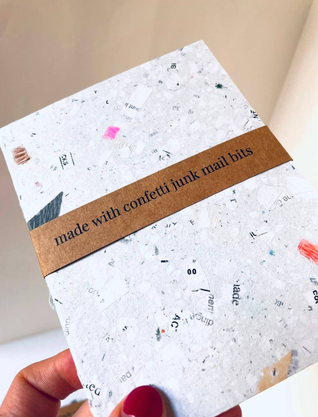 Confetti Junk Mail Handmade Notebook
