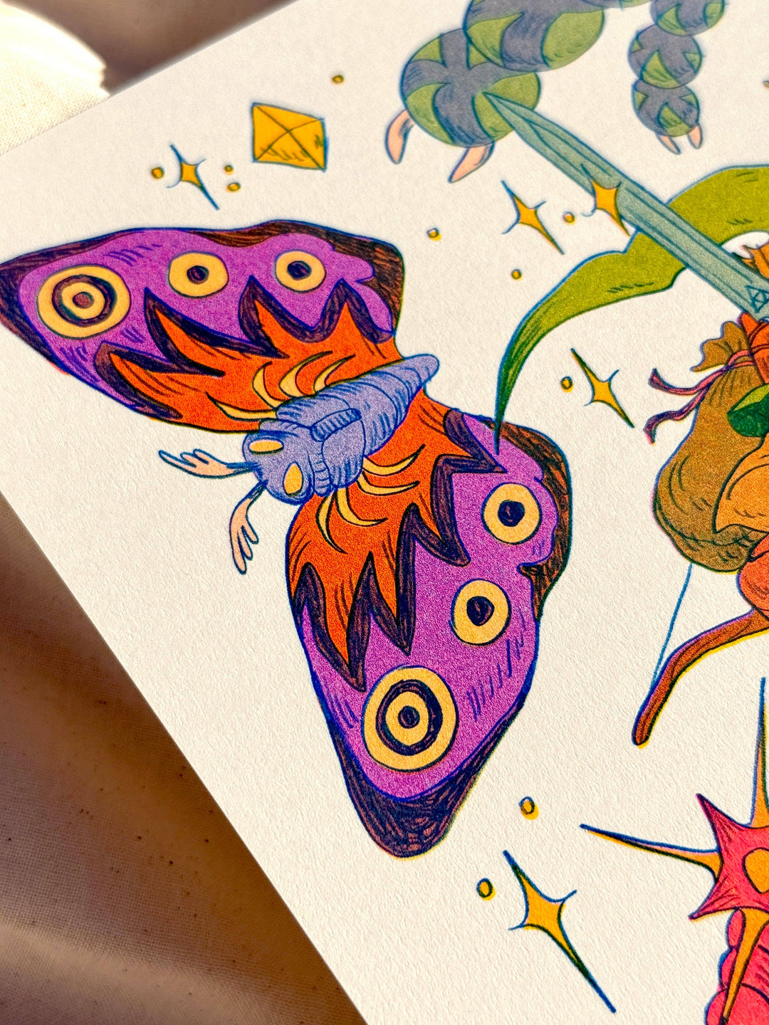 Legend of Zelda: A Link to the Past Riso Print