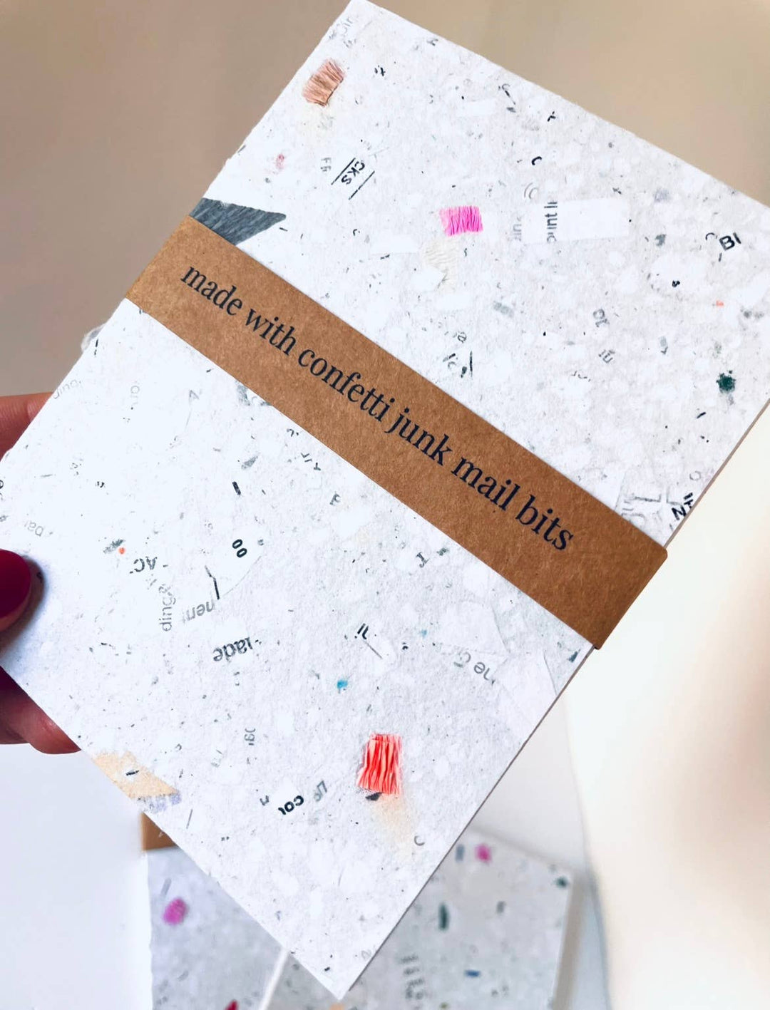 Confetti Junk Mail Handmade Notebook