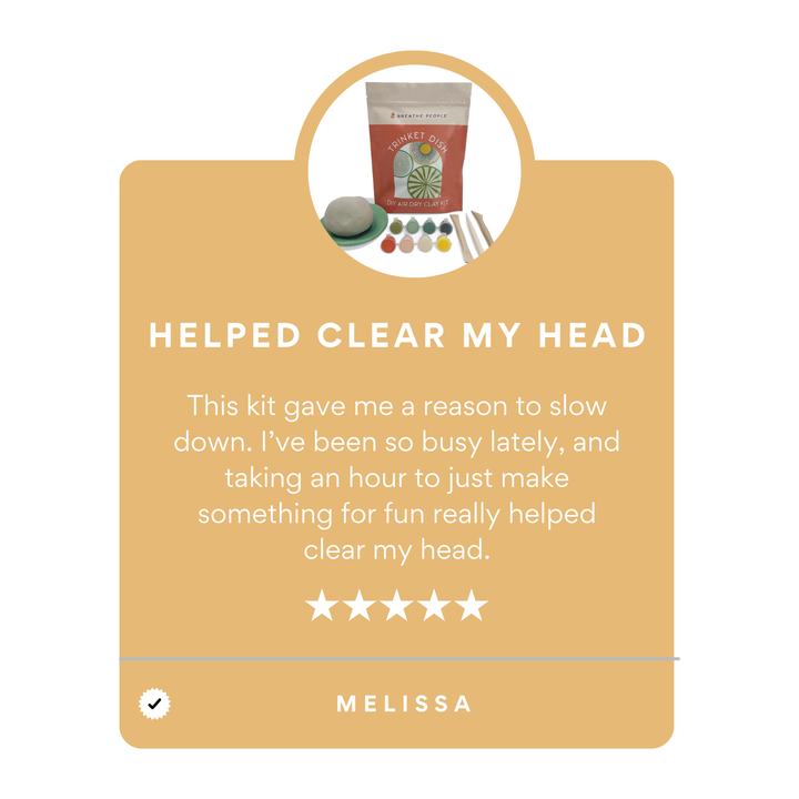 DIY Air Dry Clay Kit- Make Your Own Trinket Dish