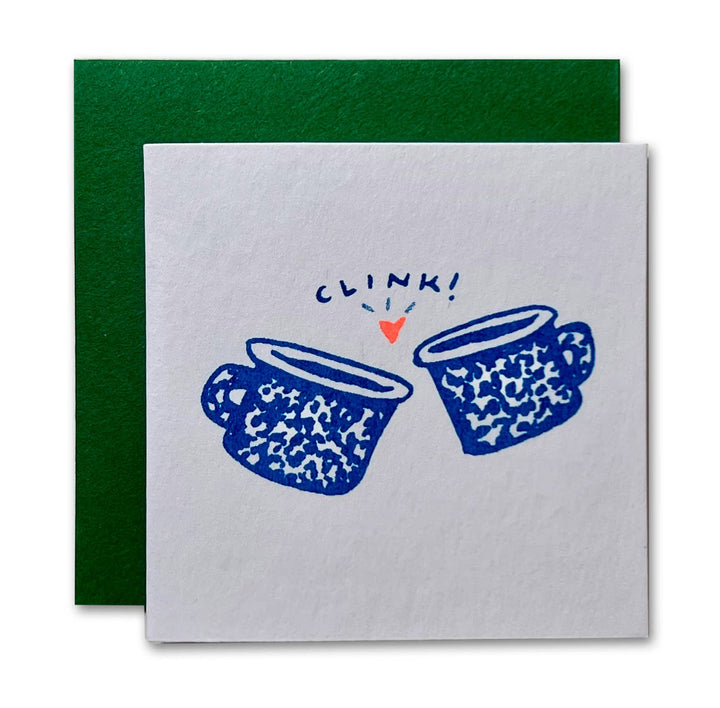 Enamel Mug Love Risograph Tiny Card