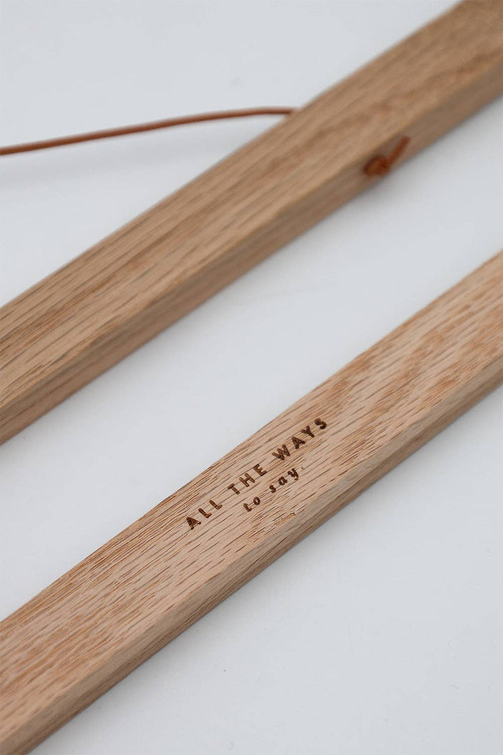 Oak Wooden Magnetic Hanger for posters