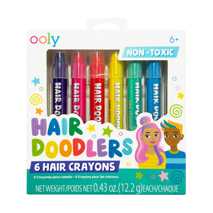 Hair Doodlers Hair Crayons - Set of 6