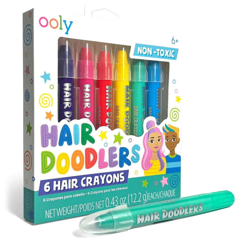 Hair Doodlers Hair Crayons - Set of 6