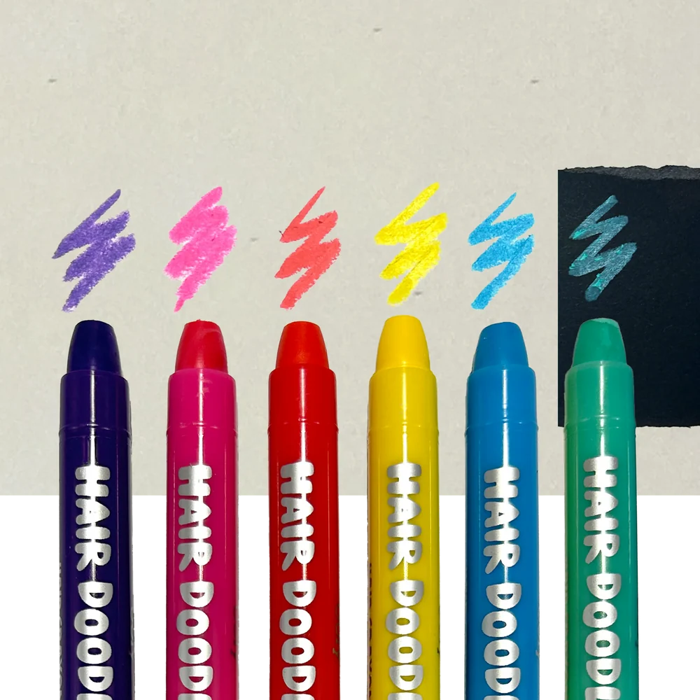 Hair Doodlers Hair Crayons - Set of 6