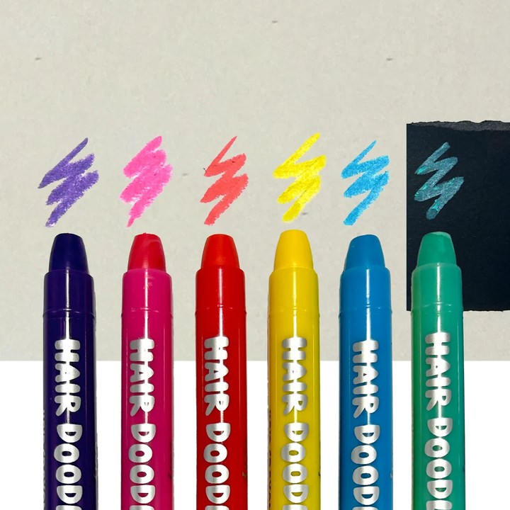 Hair Doodlers Hair Crayons - Set of 6