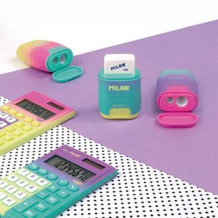 Milan Sunset Compact Sharpener and Eraser