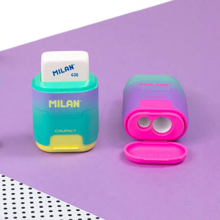 Milan Sunset Compact Sharpener and Eraser