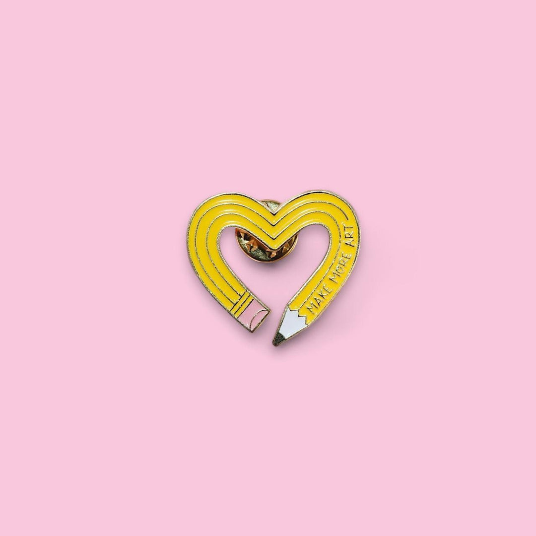 Make More Art Enamel Pin