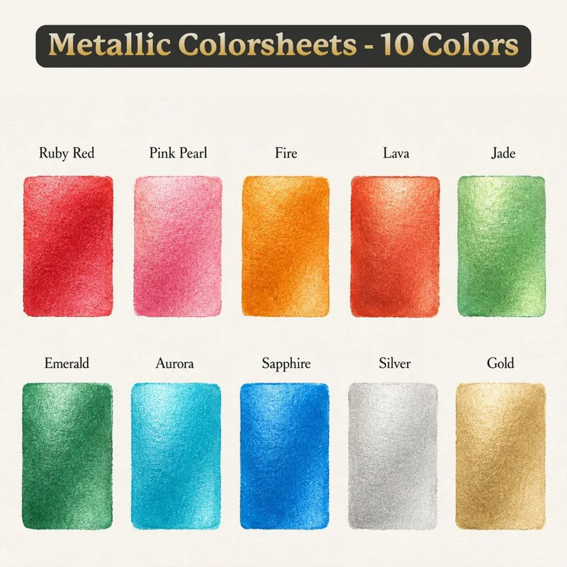 Viviva Colorsheets -  Watercolors in a Booklet