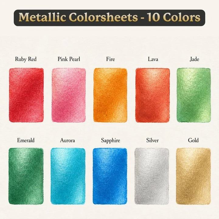Viviva Colorsheets -  Watercolors in a Booklet