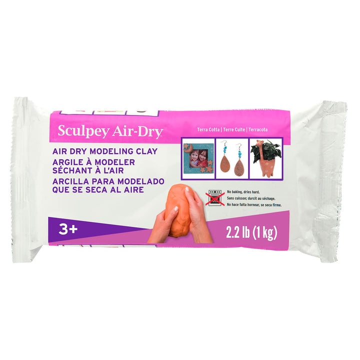 Sculpey Air Dry Modeling Clay - Terra Cotta, 2.2 lb