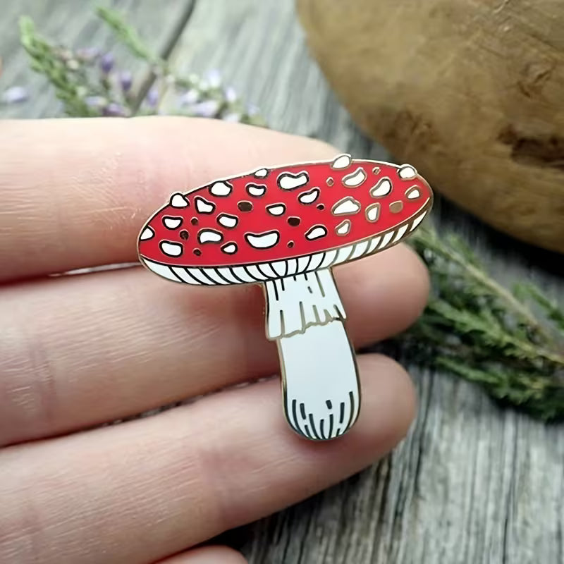 Mushroom Enamel Pin
