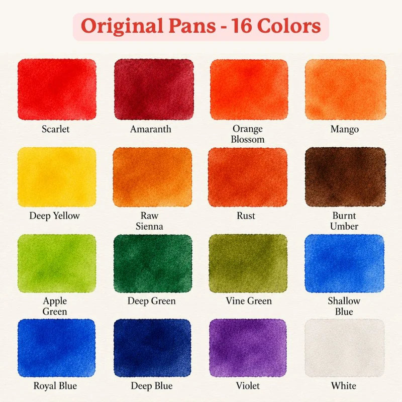 Viviva Colorsheets -  Watercolors in a Booklet
