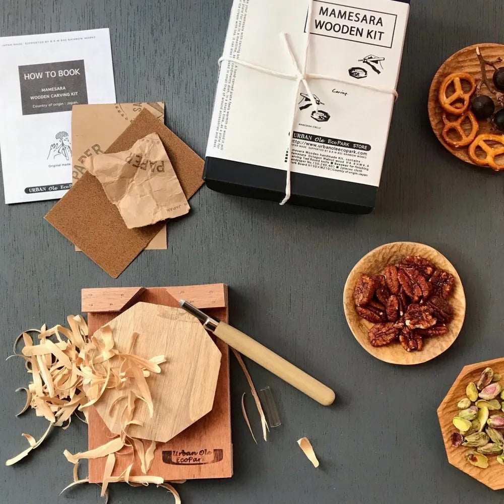 Wood Carving Octagon Plate DIY Kit