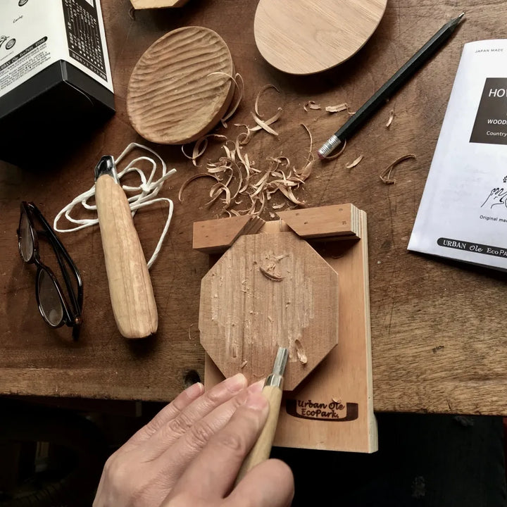 Wood Carving Octagon Plate DIY Kit