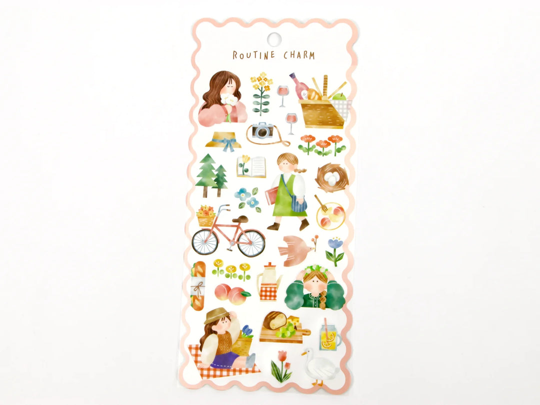 Routine Charm Sticker Sheets