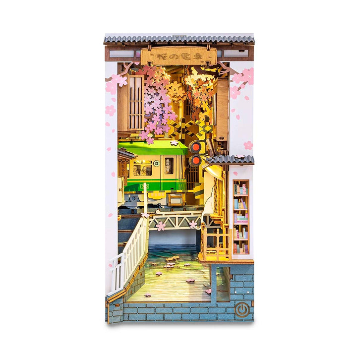 Rolife Book Nook Shelf Insert - Sakura Densya