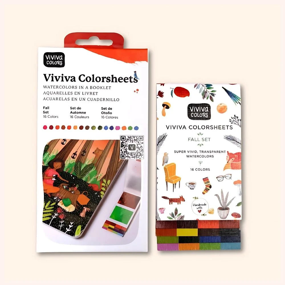 Viviva Colorsheets -  Watercolors in a Booklet