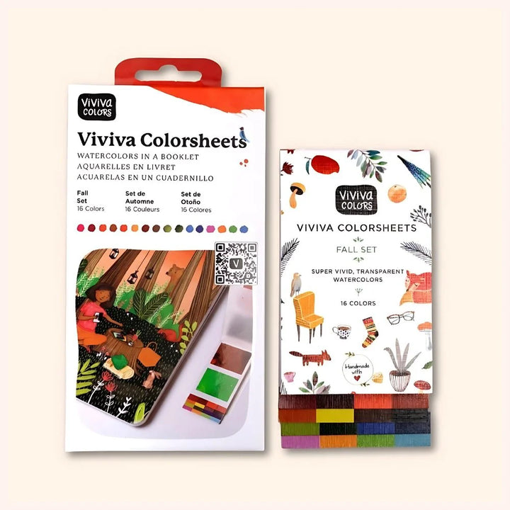 Viviva Colorsheets -  Watercolors in a Booklet