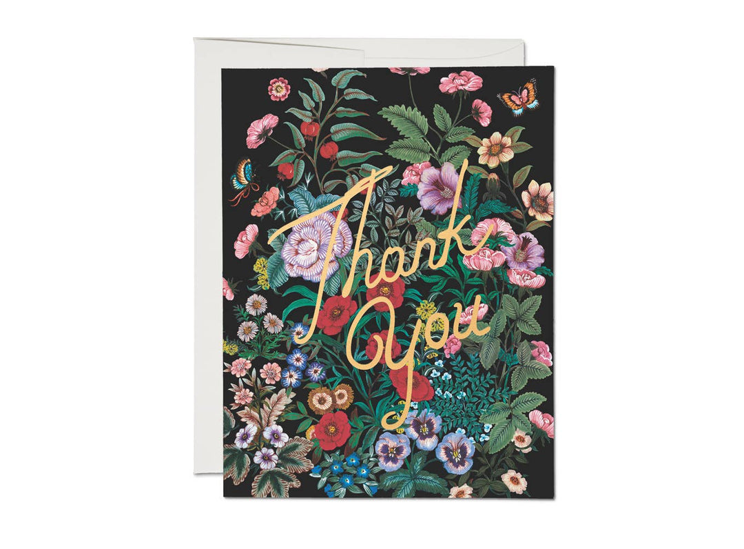 Botanical Thank You Greeting Card