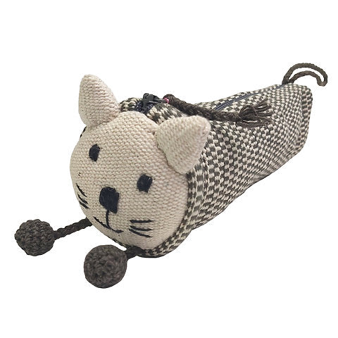 Woven Cat Pencil Pouch