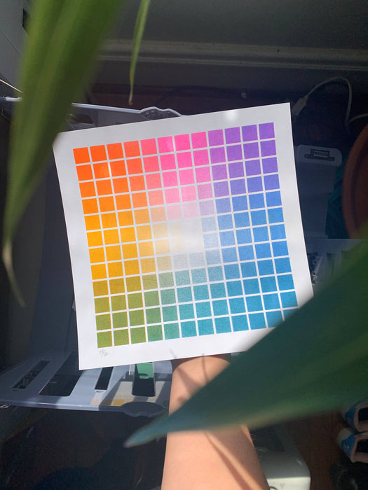 The Void Color Chart Riso Print