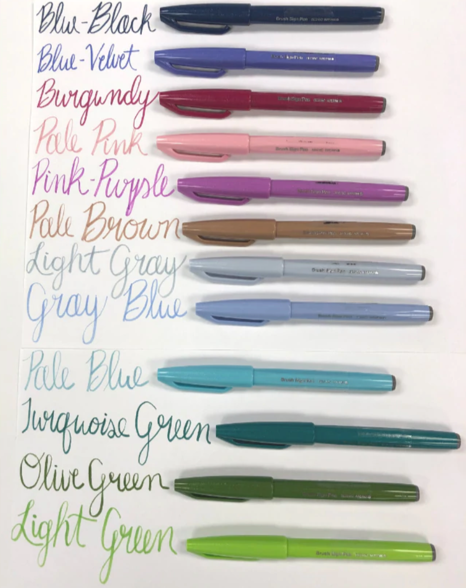 Pentel Fude Touch Brush Sign Pen - Blue Violet