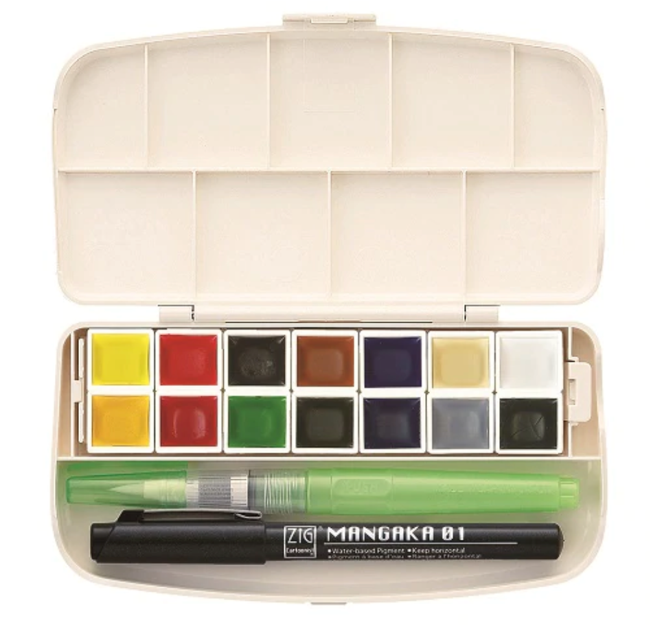 Kuretake 14 color Travel Watercolor set