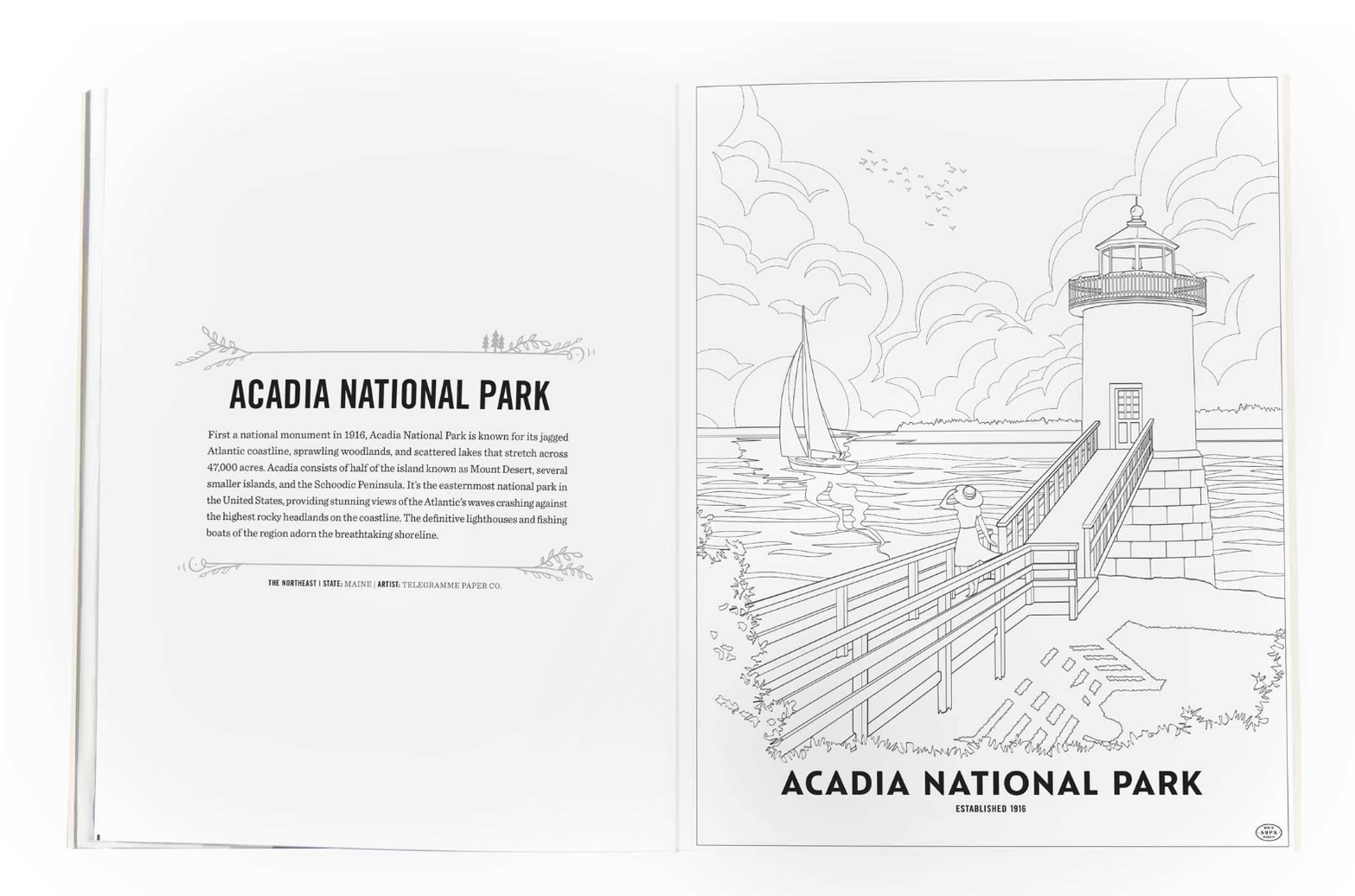 The Art of National Parks Coloring Book– Art Dept.