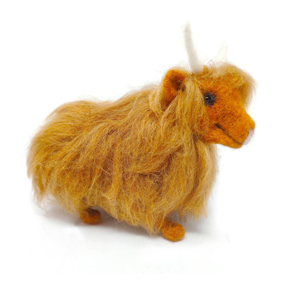 Highland Cow Needle Felting Craft Kit