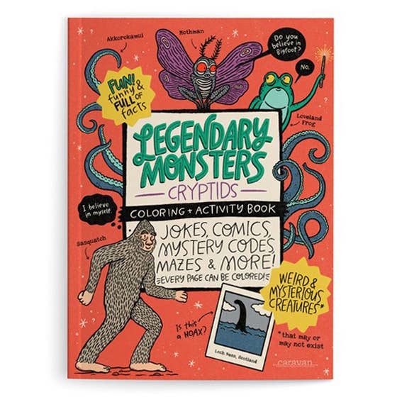 Legendary Monsters Cryptids Coloring Book