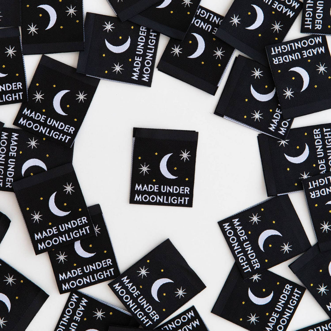 Made Under Moonlight Woven Labels