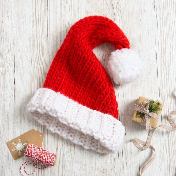 Adults Santa Hat Knitting Kit