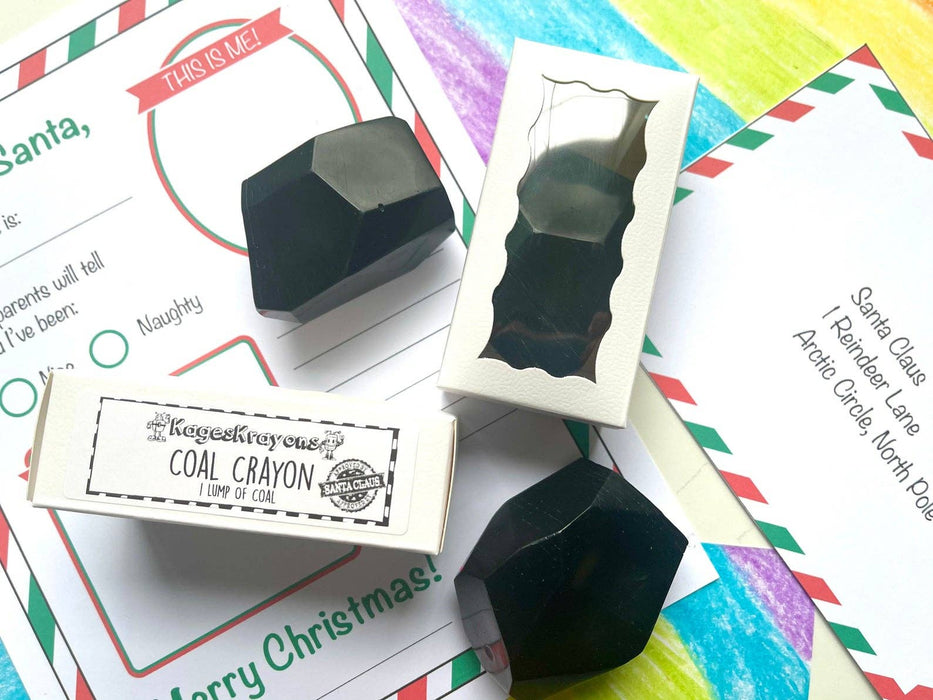 Santa's Lump Of Coal Crayons