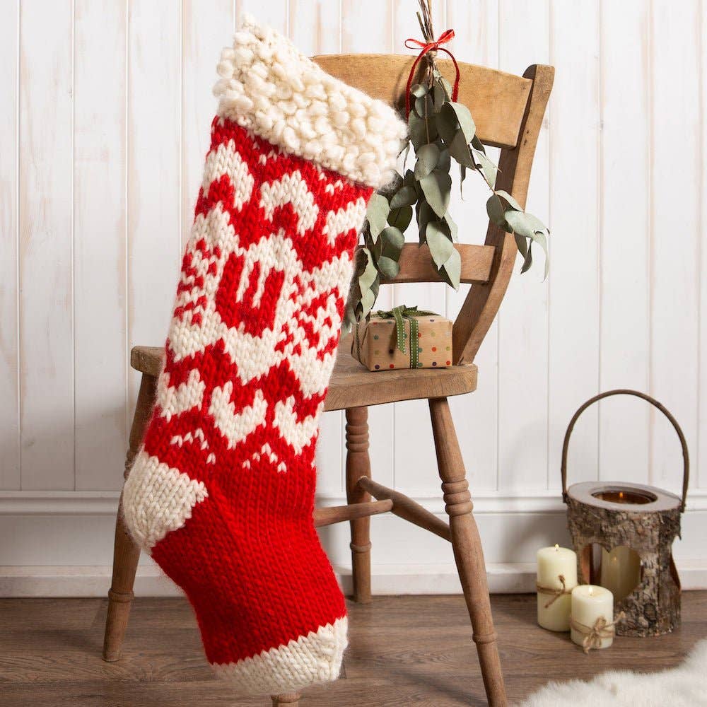 Personalised Christmas Stocking Knitting Kit